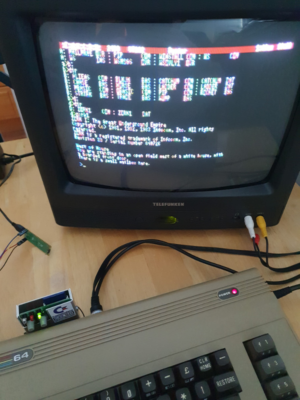 Kaytil on the Pico with a C64 Terminal