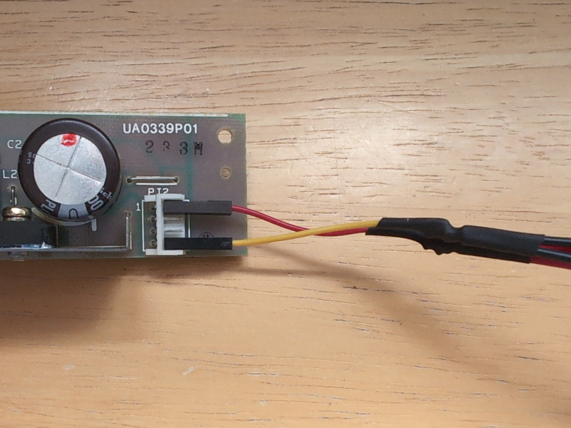 Toshiba T6400DXC LED strip connection.